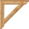 Ekena Millwork Traditional Slat Rough Sawn Bracket w/ Offset Brace, Western Red Cedar, 8"W x 42"D x 42"H BKT0806X42X42TRA06RWR - alternate 2